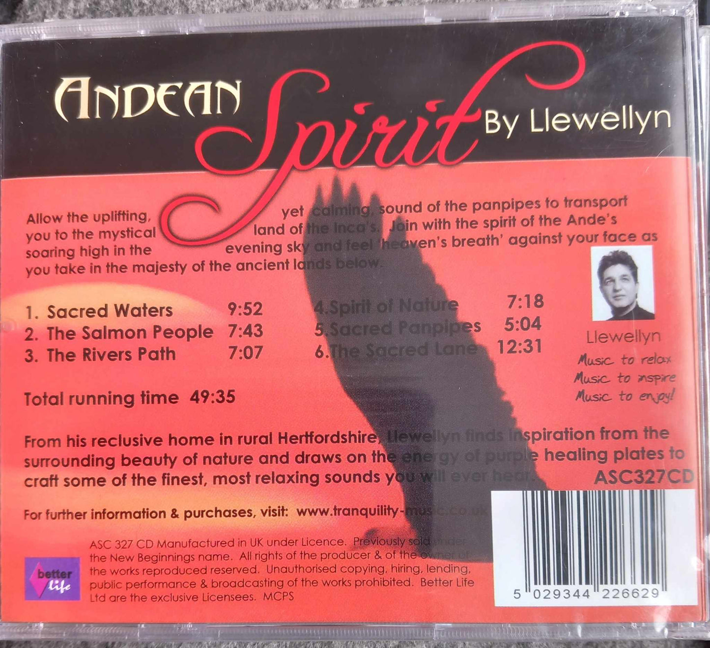 Andean Spirit. Cd by Llewellyn