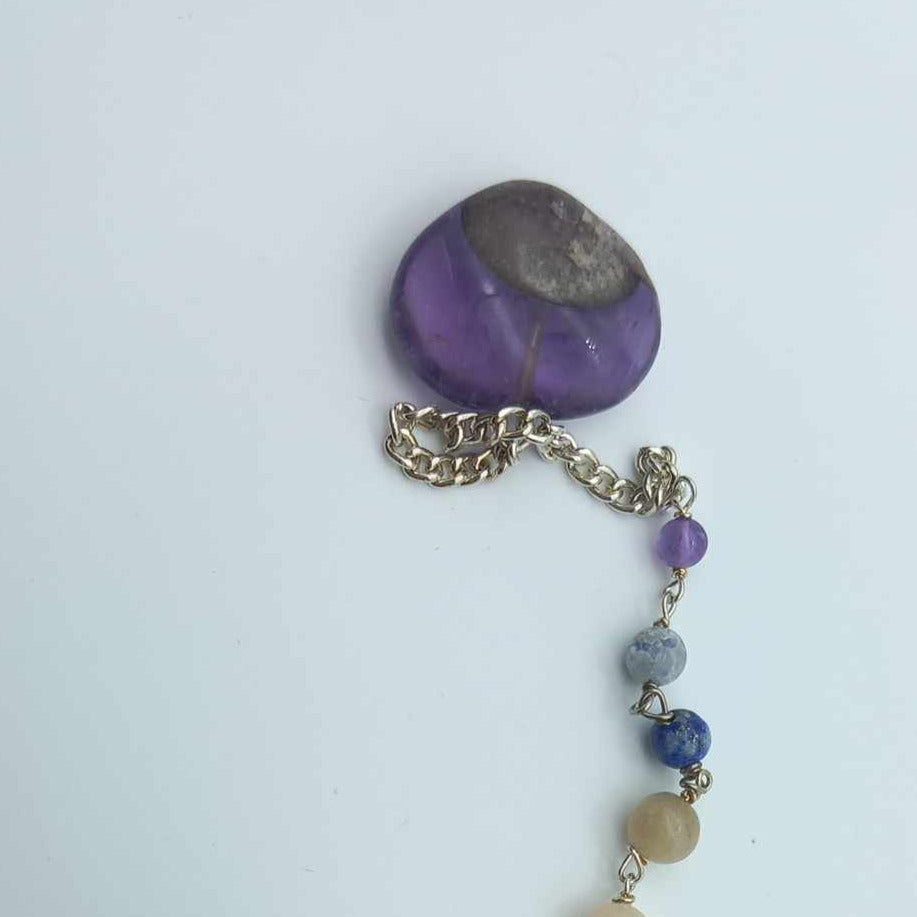 Ametyst pendulum med stor kule