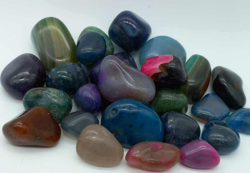 Agate colored / Agat multifarget gjennomskinnelig