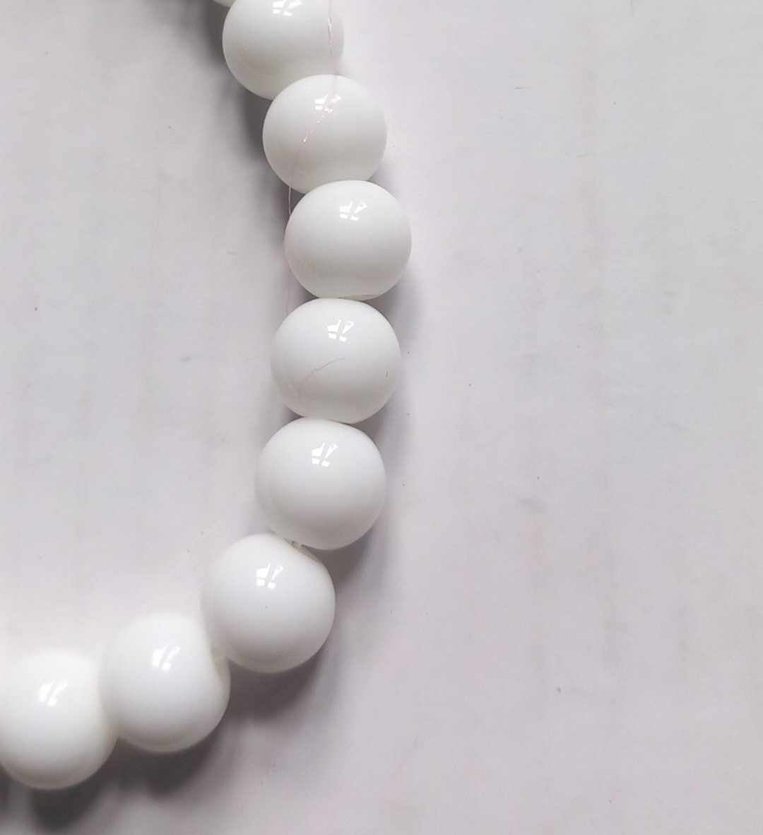 Agate hvit, armbånd