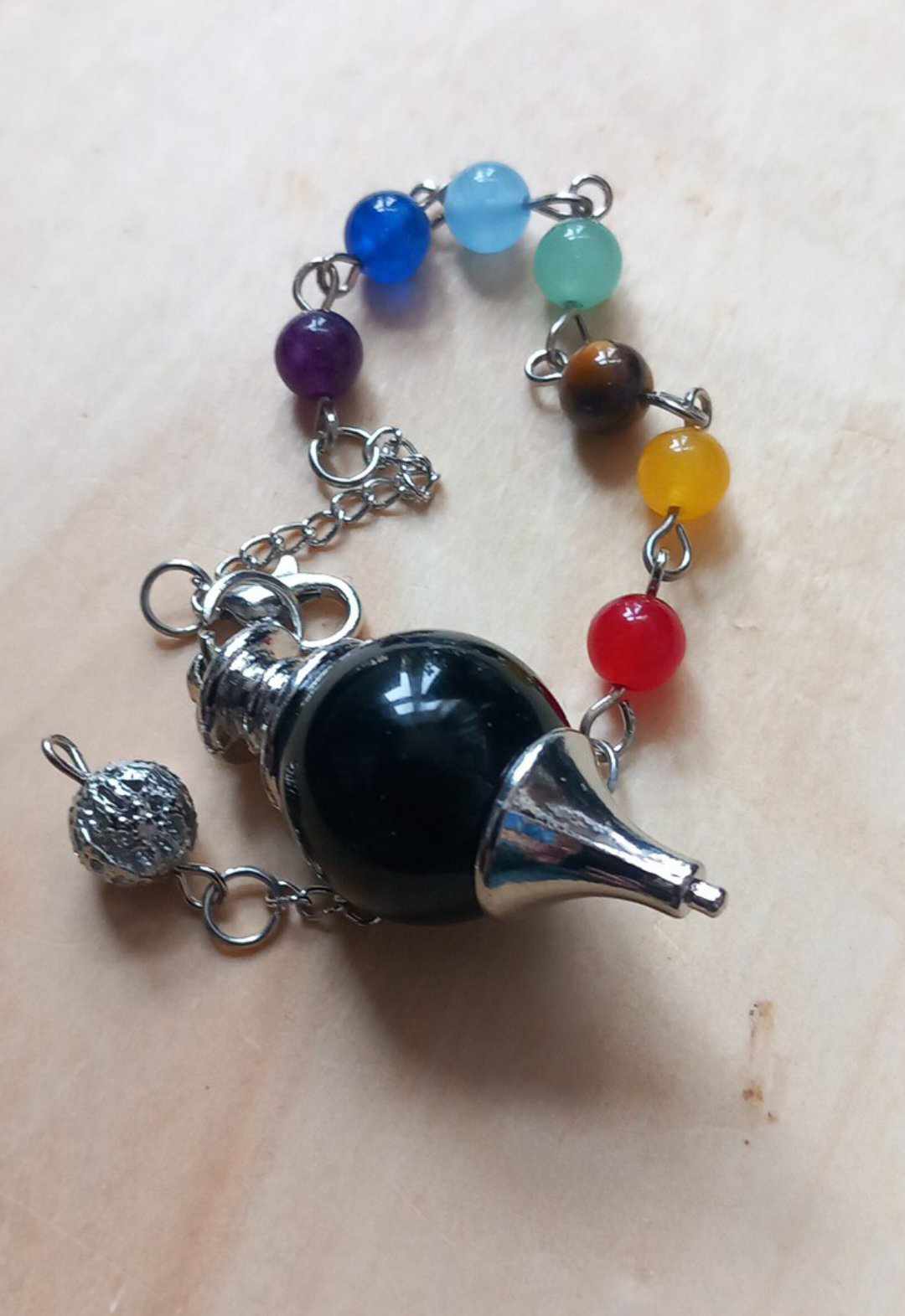 Svart Agat Pendulum
