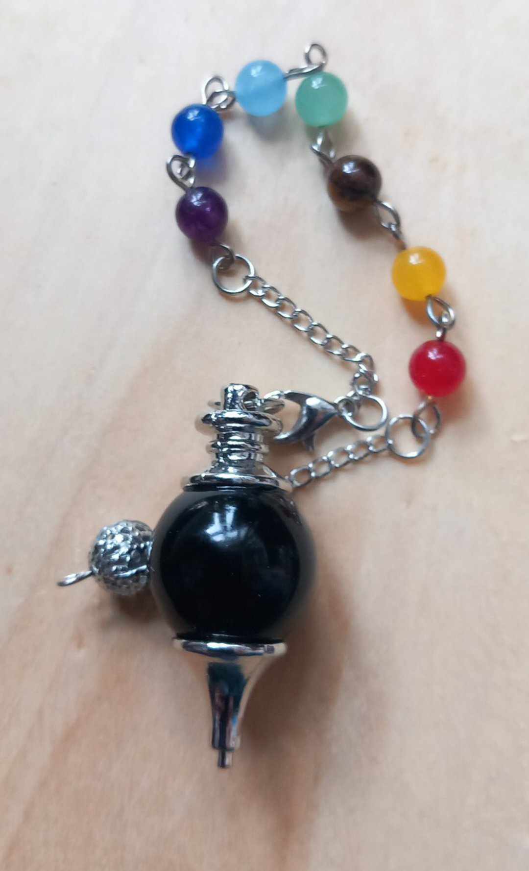 Svart Agat Pendulum