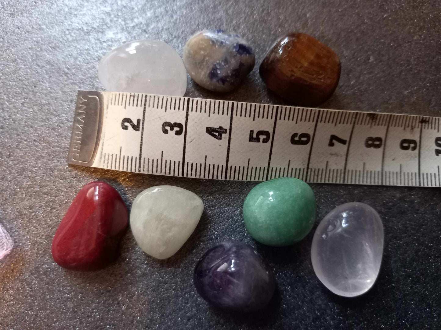 Chakrasett med 8 krystaller