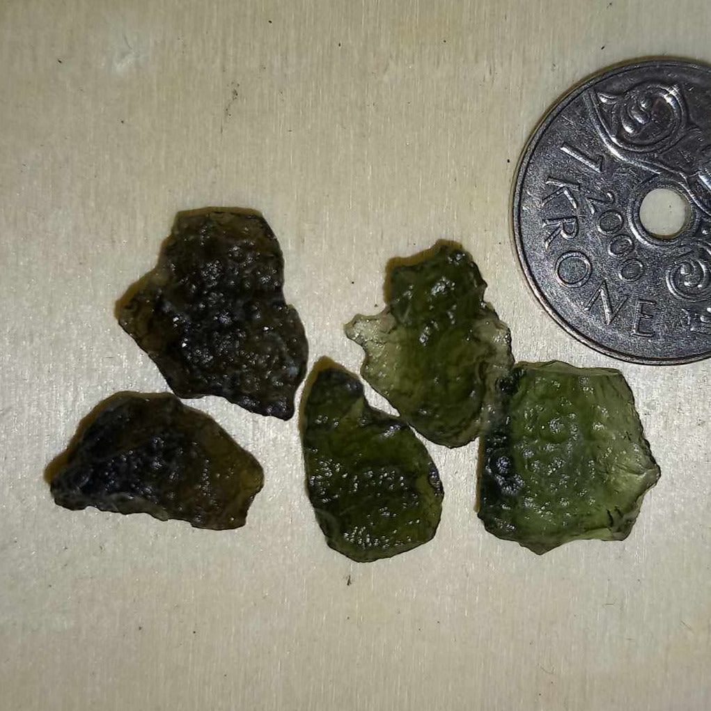 Moldavite. Ekte