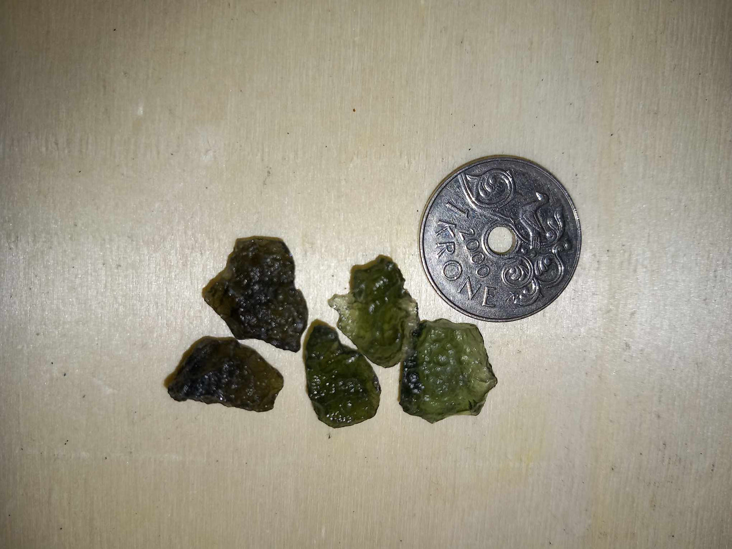 Moldavite. Ekte