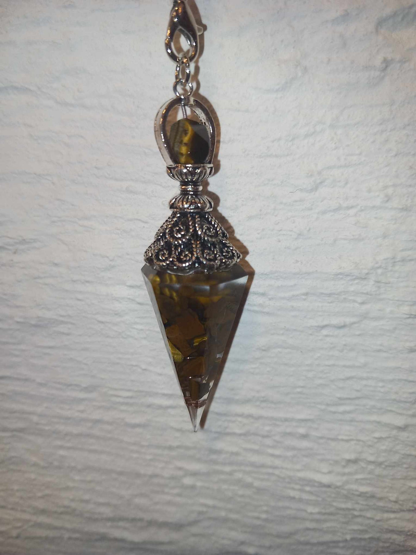 Tigerøye oregone pendulum / Tiger Eye Orgeone Pendulum