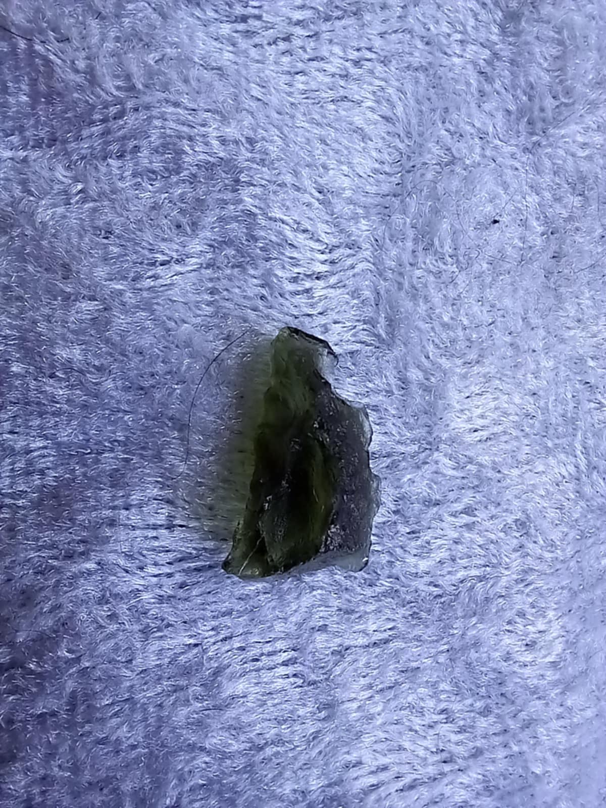Moldavite. Ekte