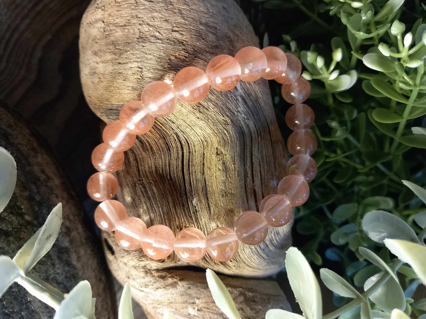 Jordbærkvarts armbånd
