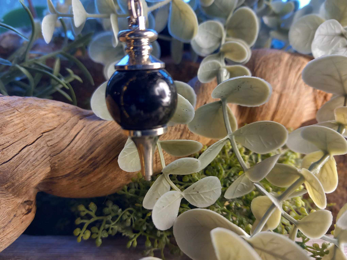 Svart Agat Pendulum