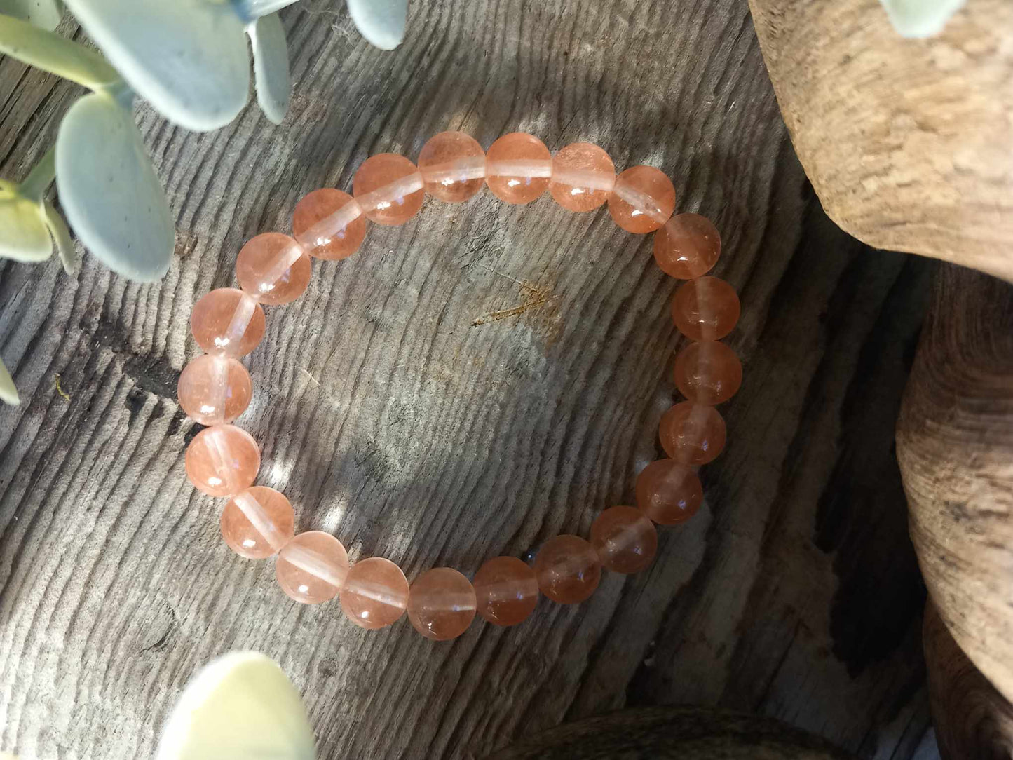 Jordbærkvarts armbånd