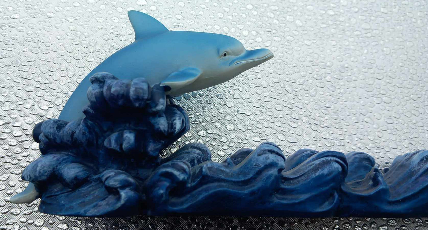 Røkelsesholder blå delfin