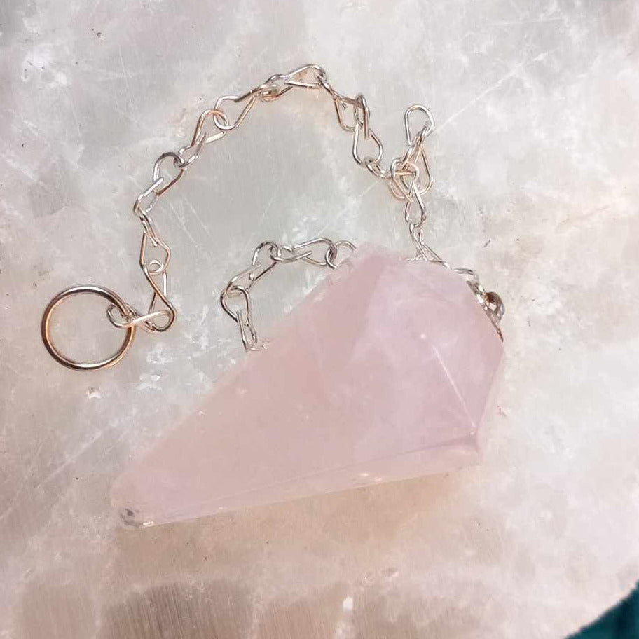 Rosenkvarts / Rose quartz Pendulum