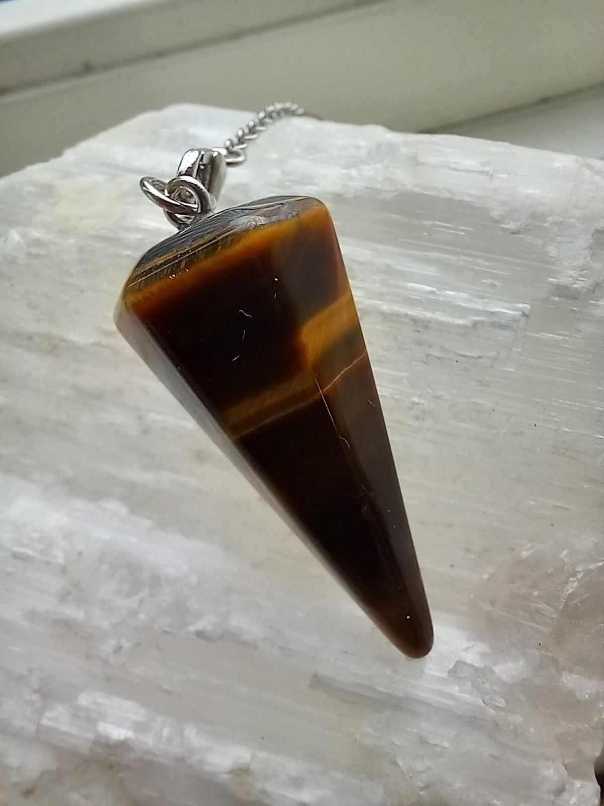 Tigerøye pendulum / Tiger Eye Pendulum