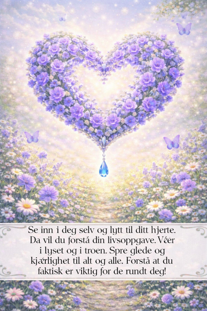 Englehjerter. Norske orakelkort med englebudskap.