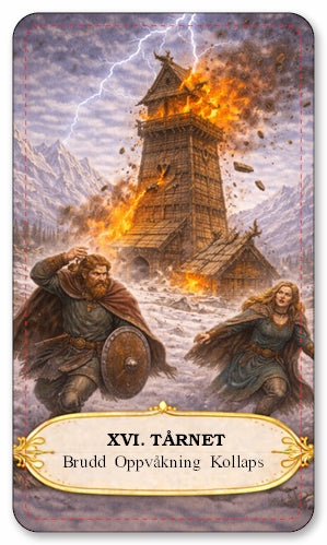VIKING TAROT. Norske Tarotkort med norsk tekst