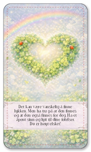 Englehjerter. Norske orakelkort med englebudskap.