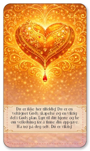 Englehjerter. Norske orakelkort med englebudskap.