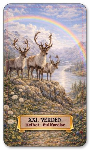 Dyrenes tarot. Norske tarotkort med norsk tekst.