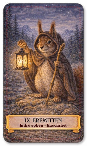 Dyrenes tarot. Norske tarotkort med norsk tekst.