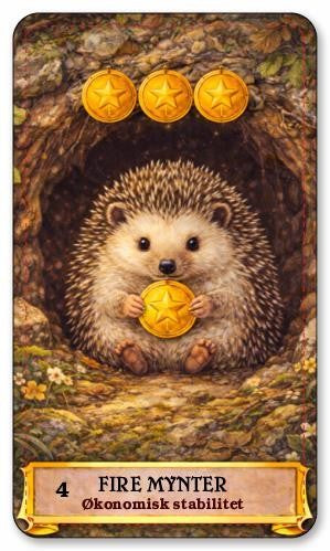 Dyrenes tarot. Norske tarotkort med norsk tekst.