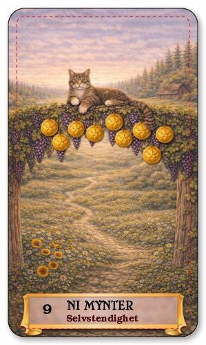 Dyrenes tarot. Norske tarotkort med norsk tekst.