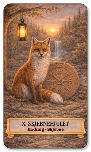 Dyrenes tarot. Norske tarotkort med norsk tekst.