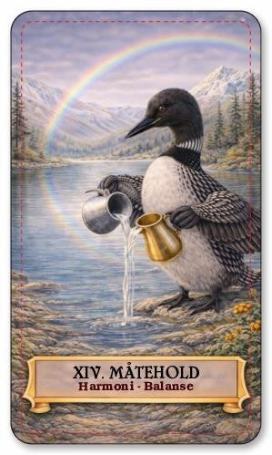 Dyrenes tarot. Norske tarotkort med norsk tekst.