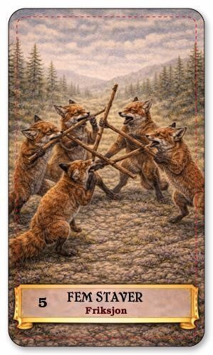 Dyrenes tarot. Norske tarotkort med norsk tekst.