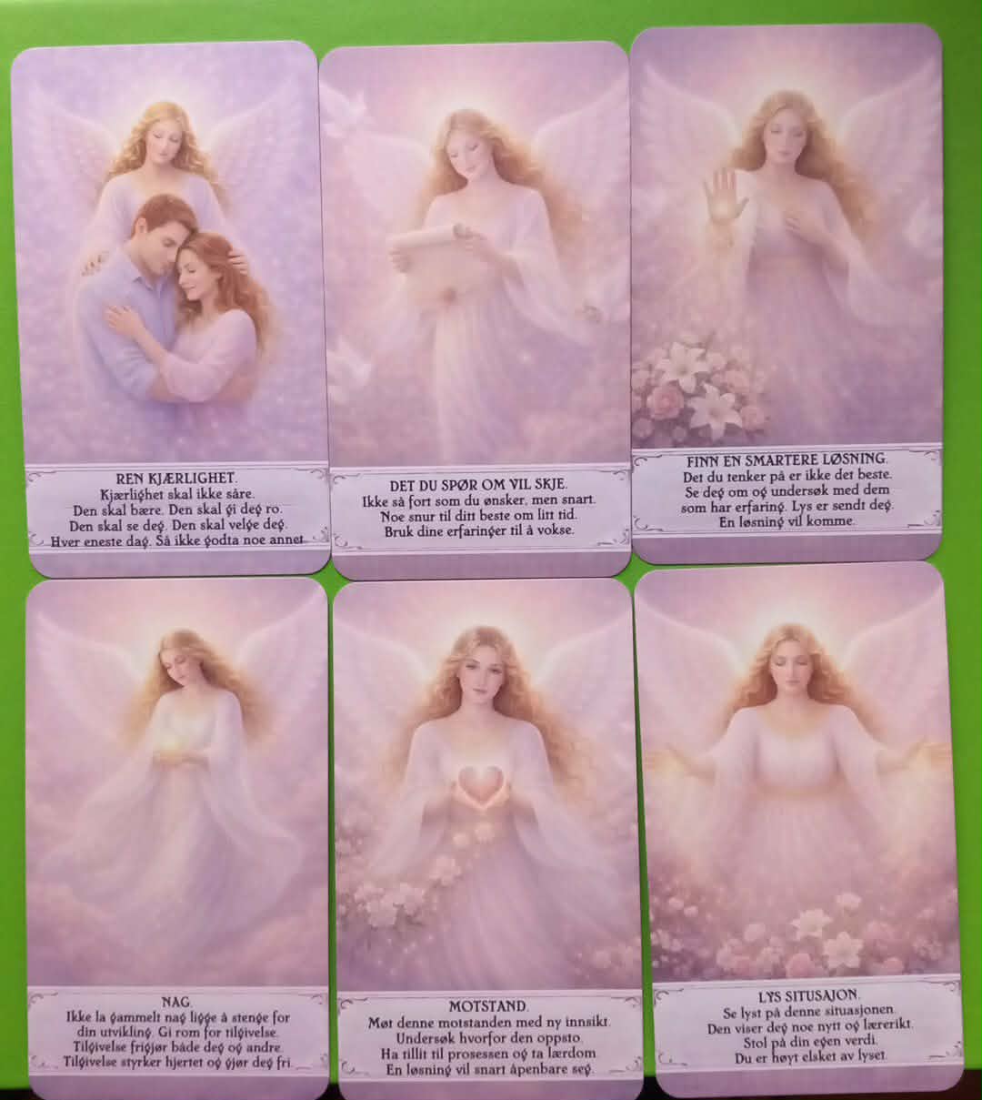 Englene svarer. Norske englekort.