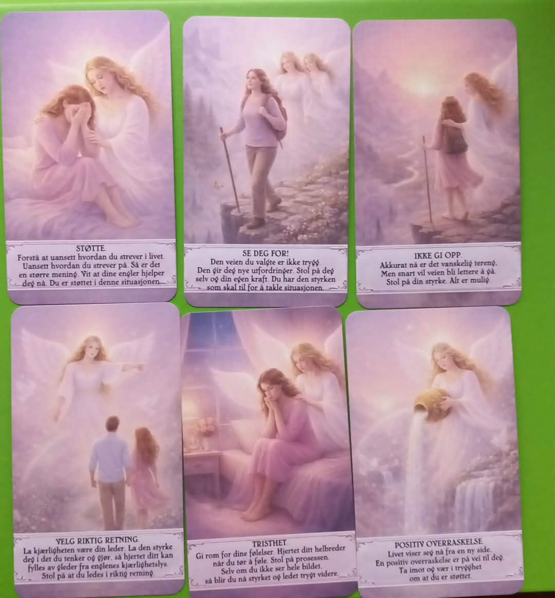 Englene svarer. Norske englekort.