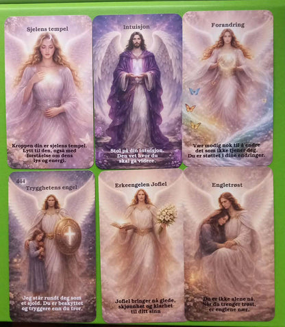 Englelys. Norske Orakelkort