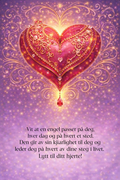 Englehjerter. Norske orakelkort med englebudskap.