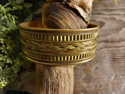 Messing og kobberfarget Armbånd