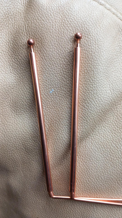 Slim dowsing Rods / Tynne søkepinner med kule