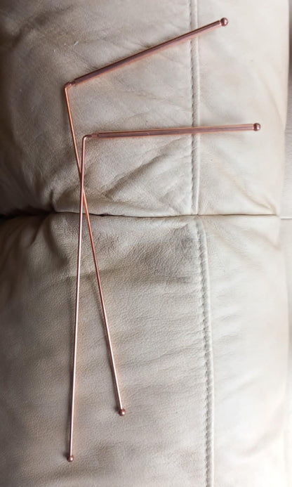 Slim dowsing Rods / Tynne søkepinner med kule