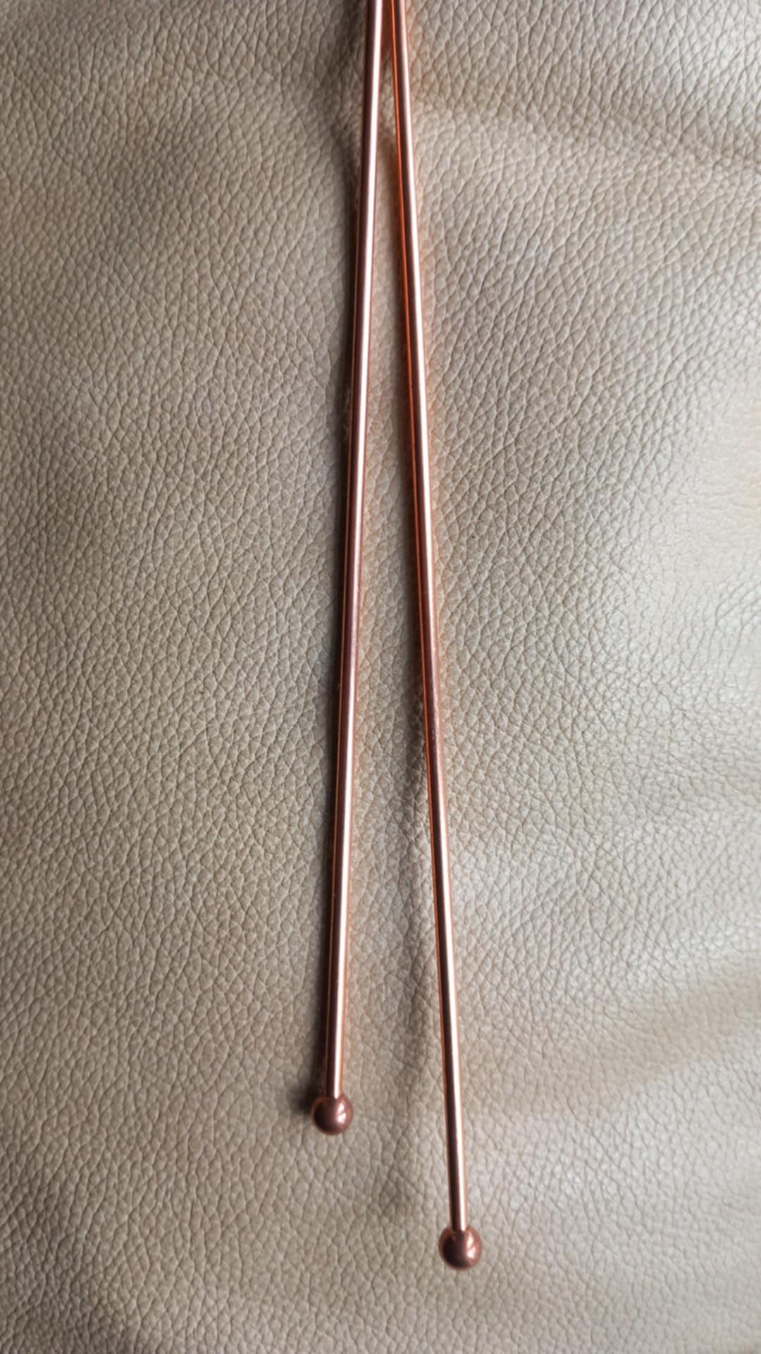 Slim dowsing Rods / Tynne søkepinner med kule