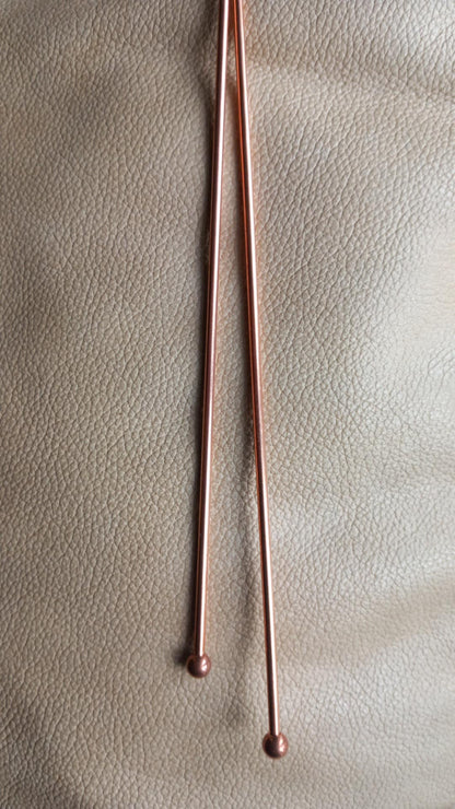 Slim dowsing Rods / Tynne søkepinner med kule