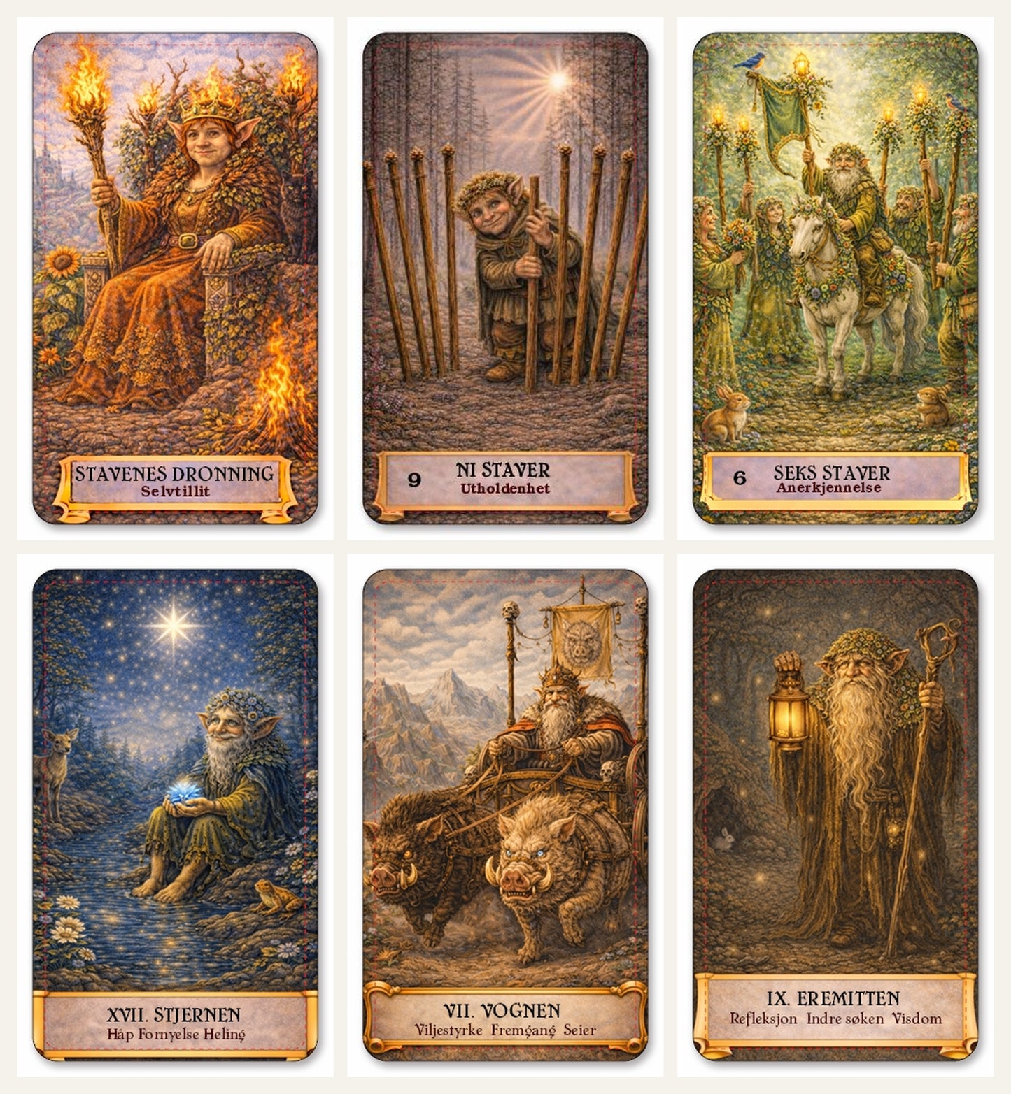 Tusser og Troll. Norske tarotkort